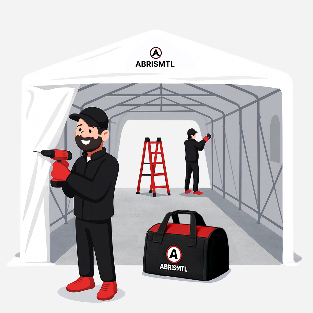 Car Shelter Installation