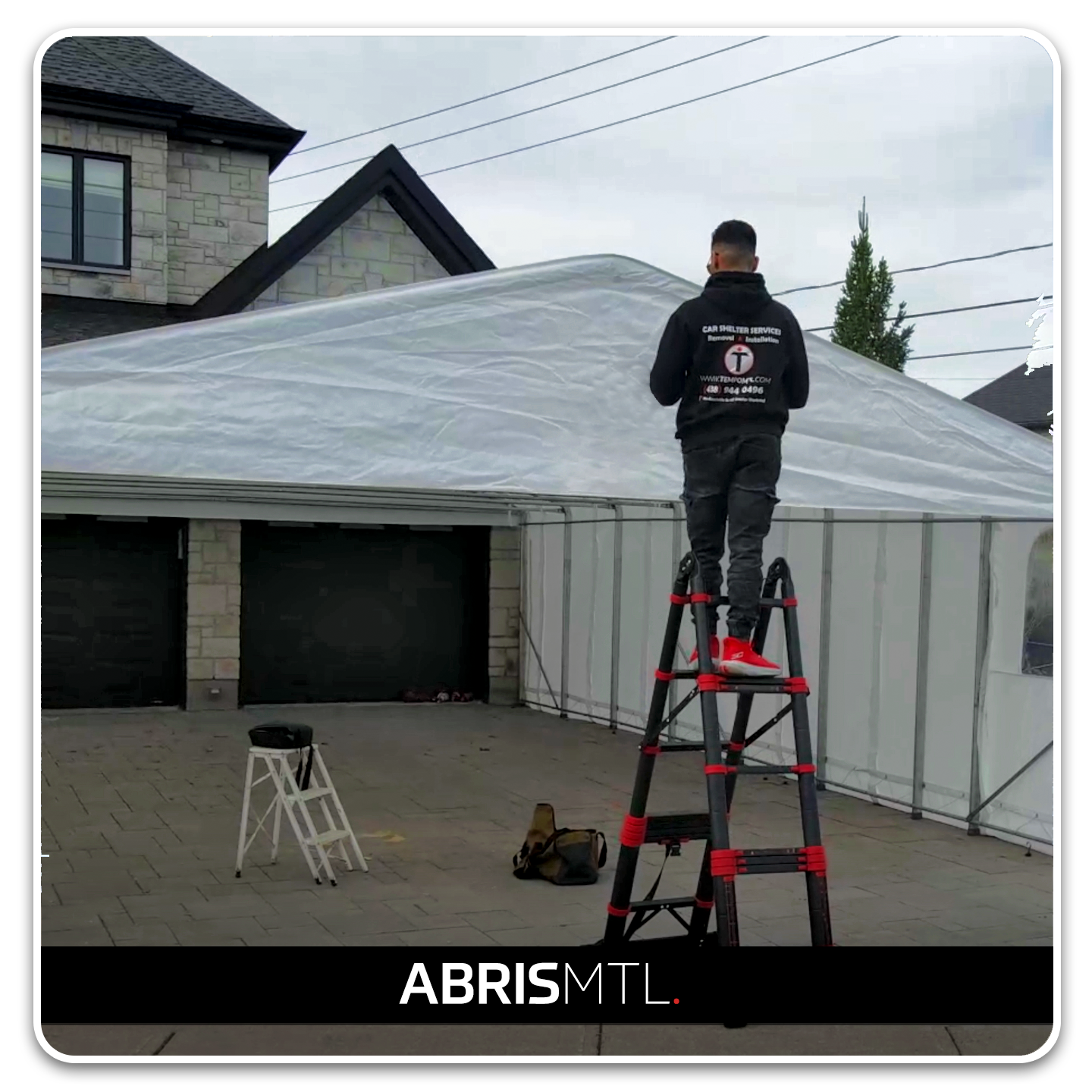 Car Shelter Installation