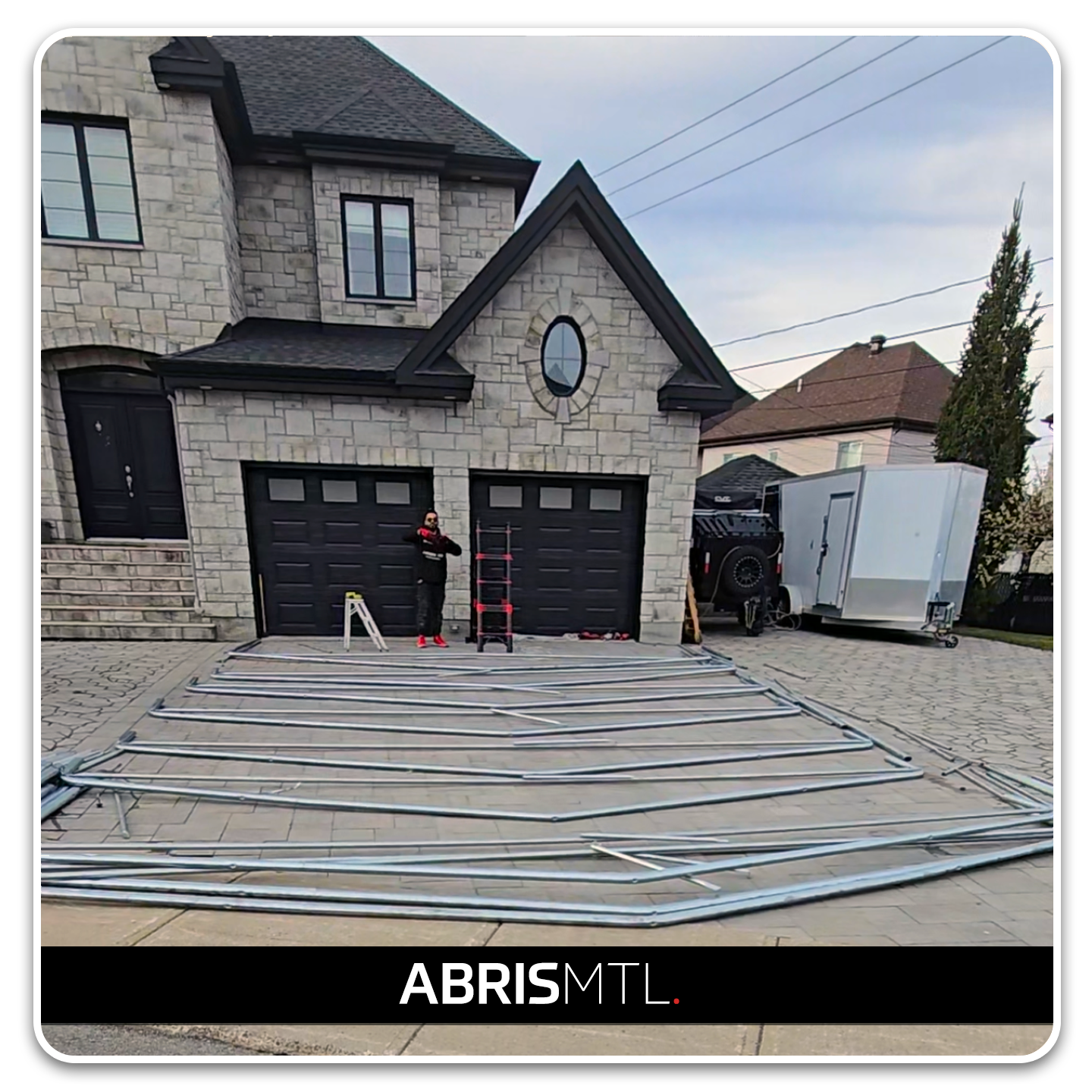 Car Shelter Installation